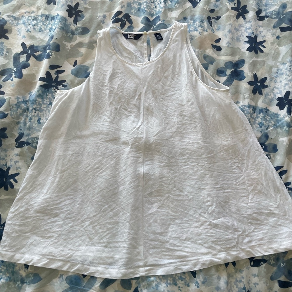 White Sleeveless Top